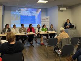 Namestnica Možina med nagovorom