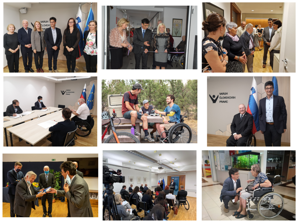 Kolaž dosežkov varuha na področju invalidov