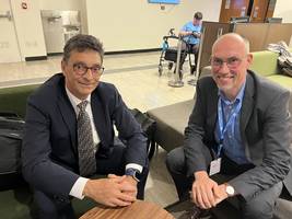 Varuh Svetina in dr. Leander Palleit, vodja Nacionalnega mehanizma za spremljanje izvajanja Konvencije ZN o pravicah invalidov, Nemški inštitut za človekove pravice 