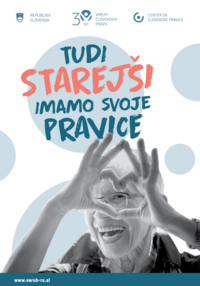 Naslovnica brušure Tudi starejši imamo svoje pravice