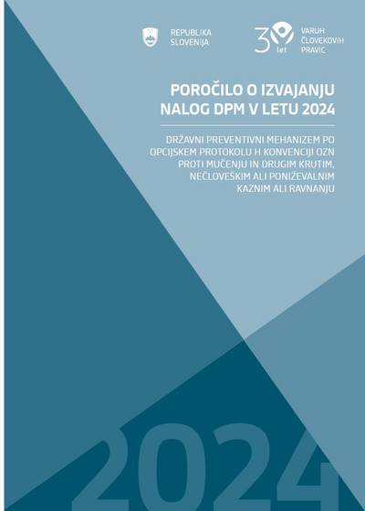 Naslovnica letnega poročila DPM za leto 2024