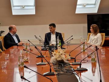 Varuh na pogovoru z županom Puconec